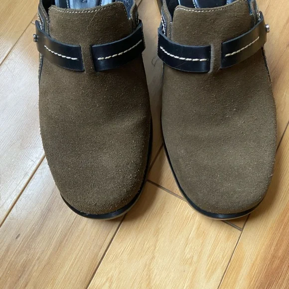 Cole Haan Air Slip On Suede Mule Women's Size 6 B D11818 Green Clogs - Picture 7 of 7